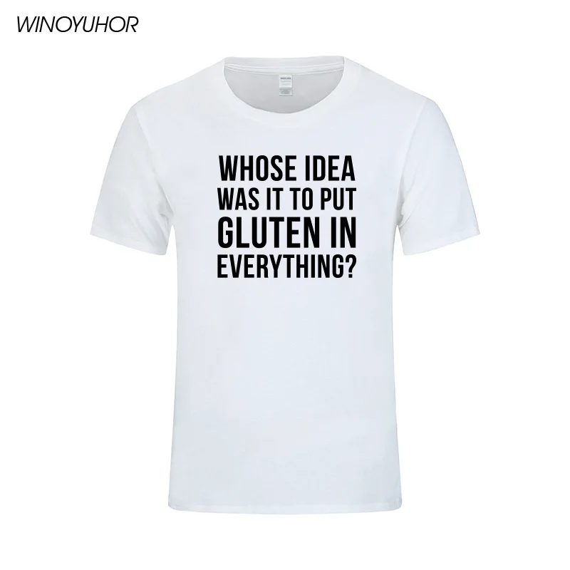 Забавная мужская летняя футболка с надписью The Gluten In Always|t-shirt for men|funny t-shirtmen summer |