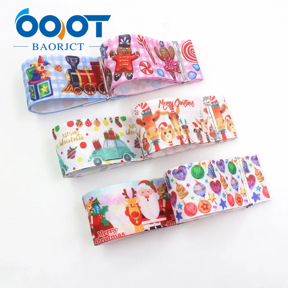 OOOT BAORJCT I-19720-1627 38 мм 10 ярдов Рождество тепловой передачи печатных корсажные ленты