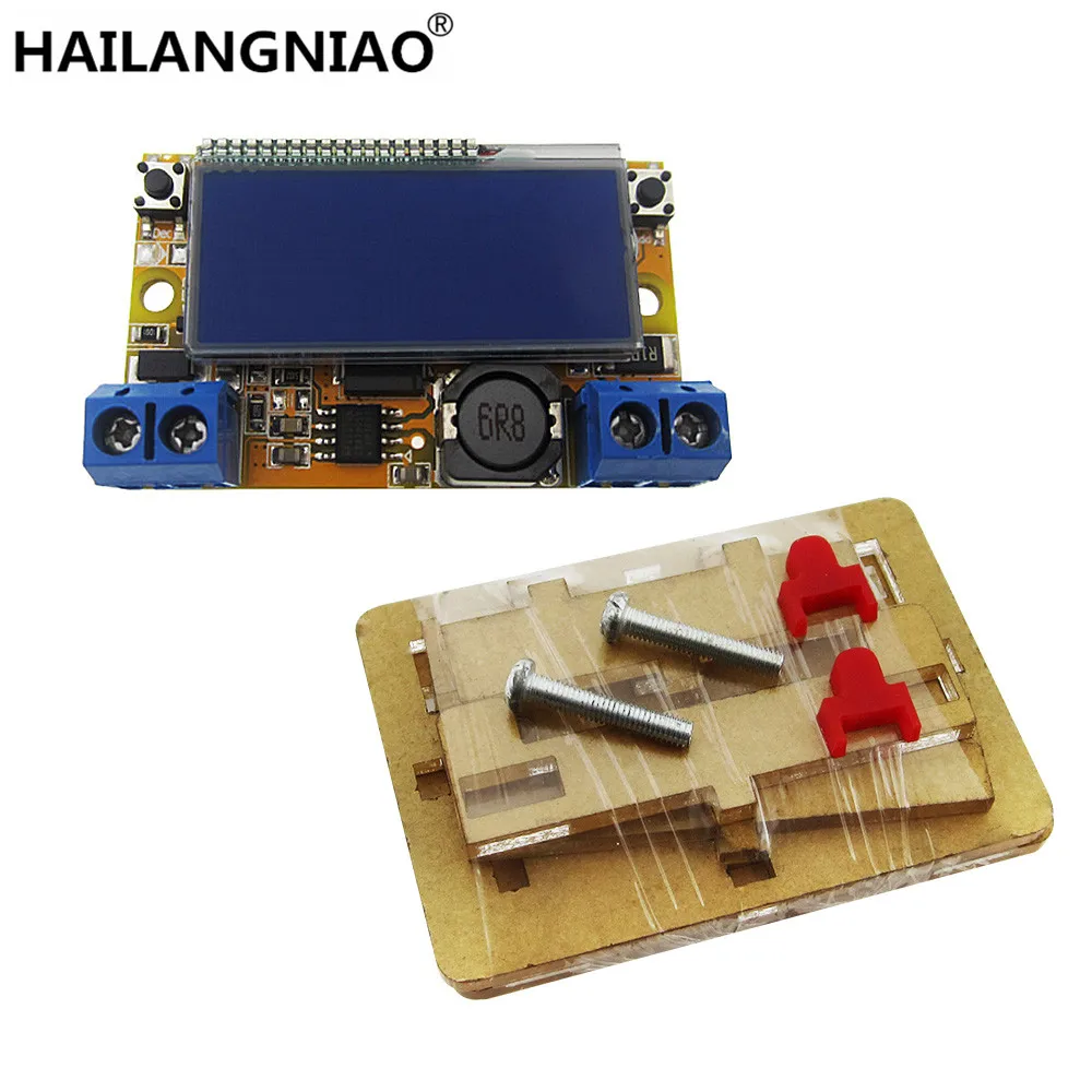 Diy kit DC Регулируемый понижающий Модуль питания ремень Вольтметр Амперметр