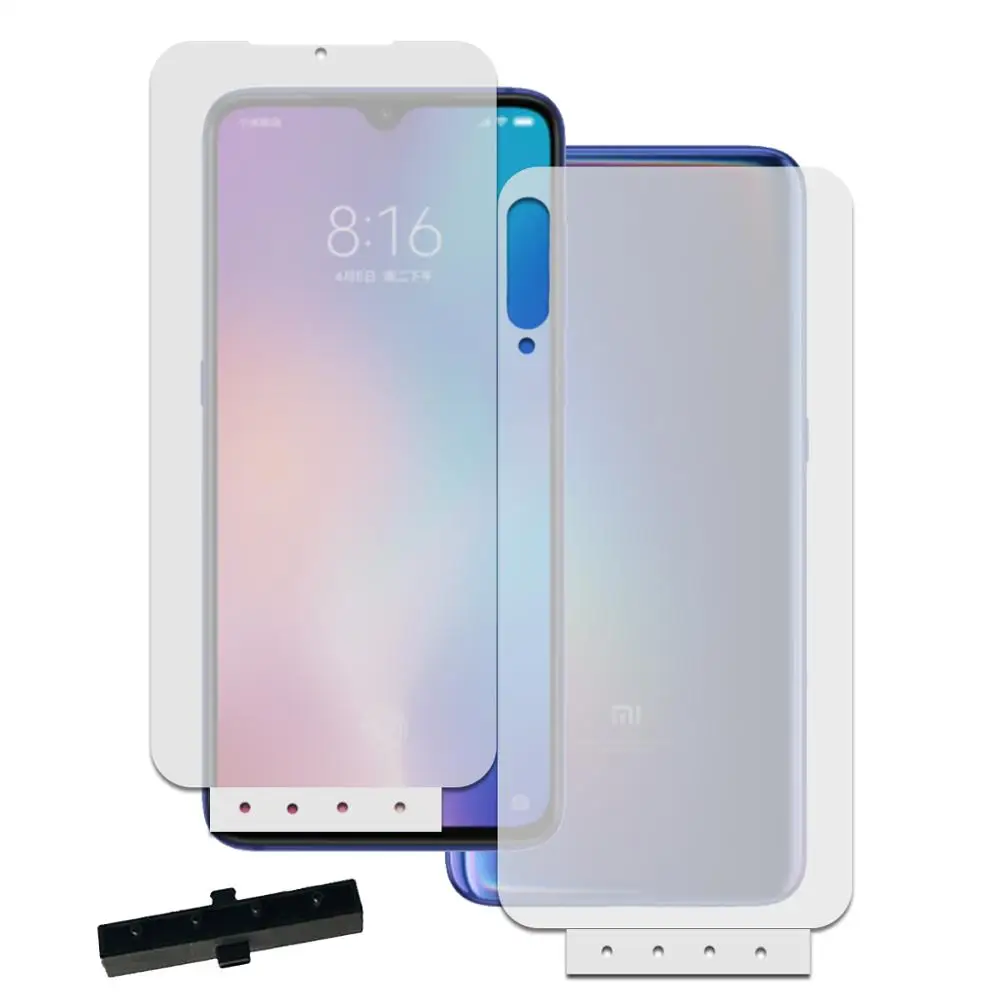 Передняя и задняя мягкая Гидрогелевая пленка 9D для Xiaomi Mi 9 10 SE защита экрана Redmi Note