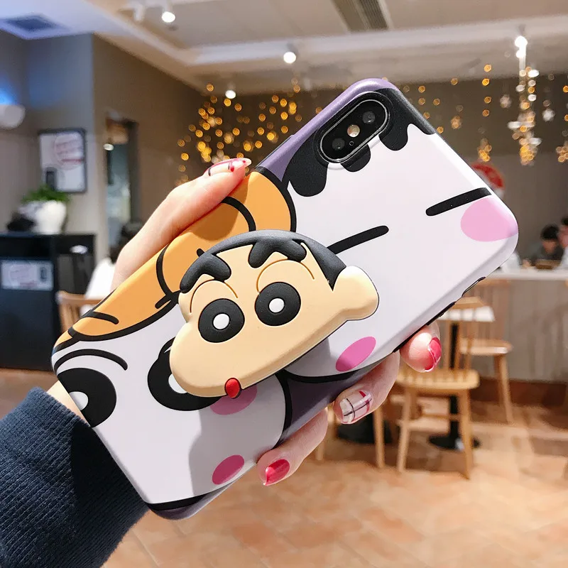 ORYKSZ мультфильм карандаш Shin-chan силиконовый мягкий чехол для телефона iPhone XS MAX XR X