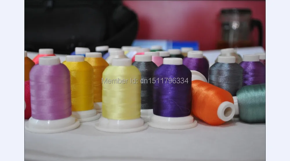 Нить из полиэстера Simthread 1000 м 6 цветов используется для вышивания а также удочек