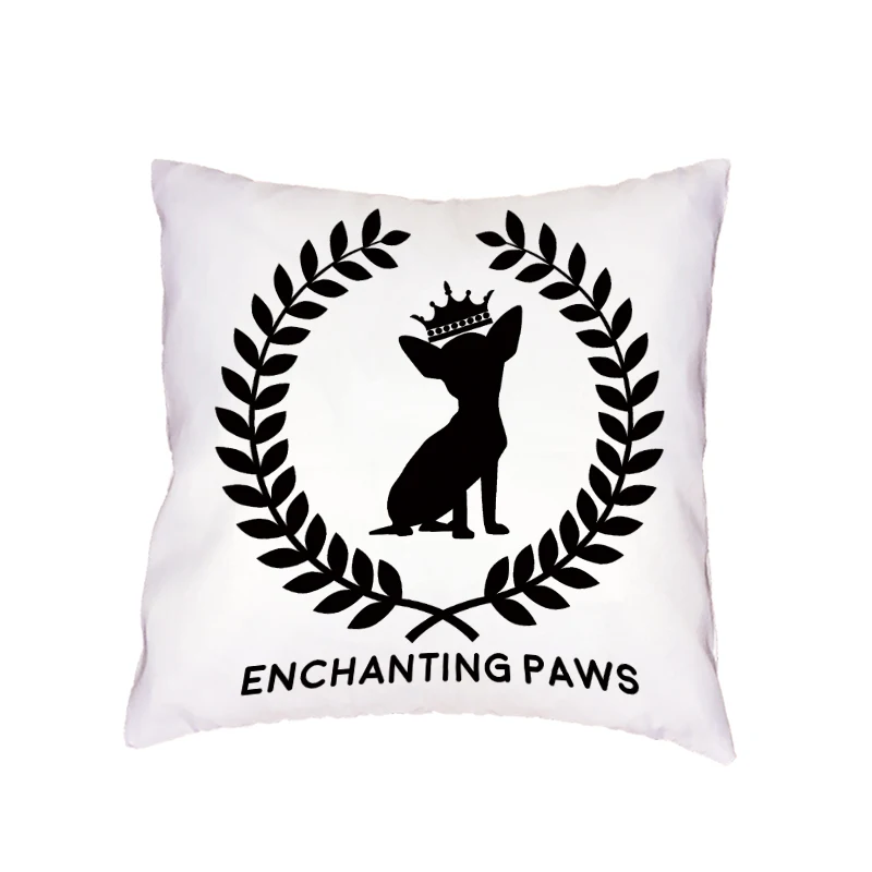 Симпатичная Рождественская такса белая наволочка для детской комнаты