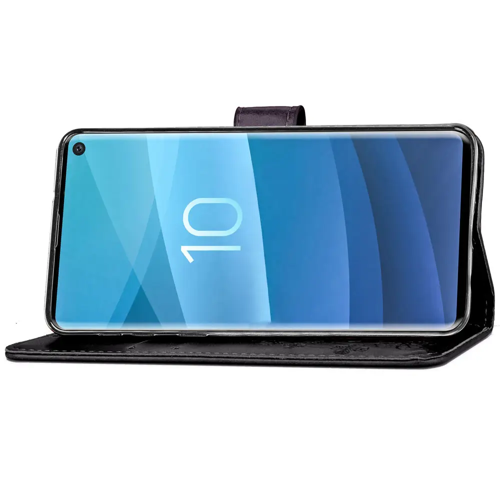 Роскошный кожаный чехол для samsung Galaxy S10 Plus S10e S10plus ударопрочный кошелек откидная
