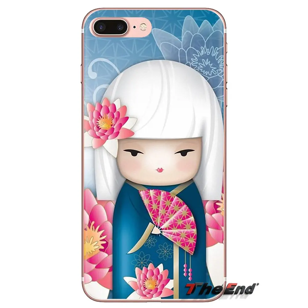Мягкие прозрачные чехлы для Huawei Mate Honor 4C 5C 5X 6X 7 7A 7C 8 9 10 8C 8X 20 Lite Pro kawaii Japanese Kokeshi Doll |
