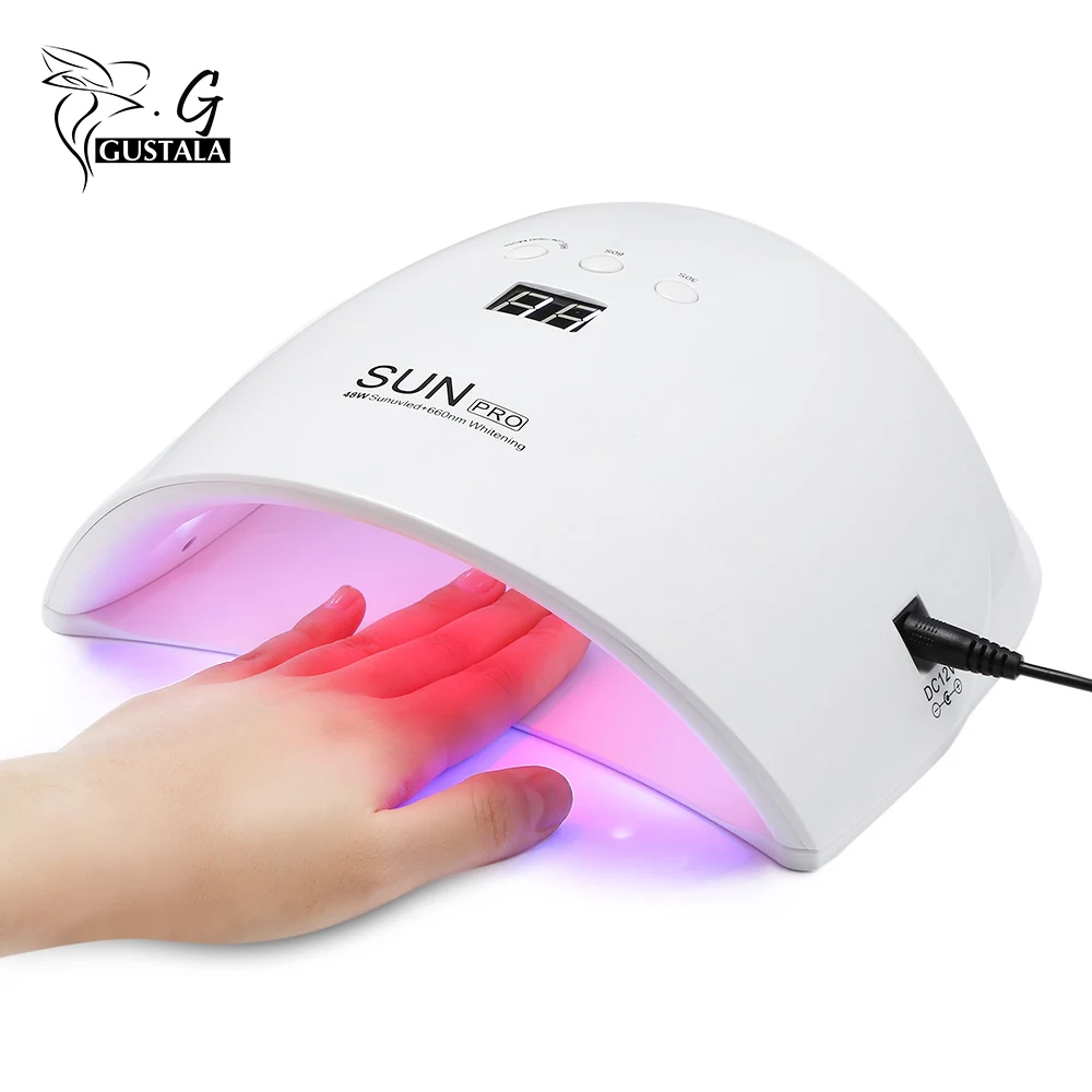 Электрическая Сушка Для ногтей Gustala SunPro 48 Вт УФ светодиодная лампа для