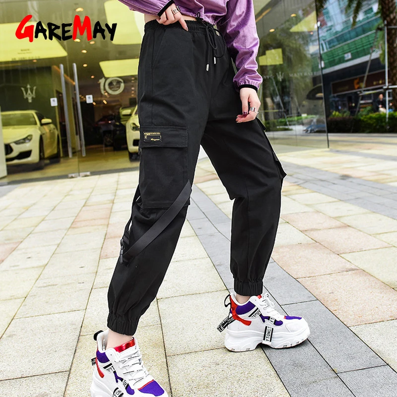 Womens Khaki Cargo Pants Harem Military Loose Baggy Women Cotton Hip Hop Women'S Sweatpants And Joggers | Женская одежда