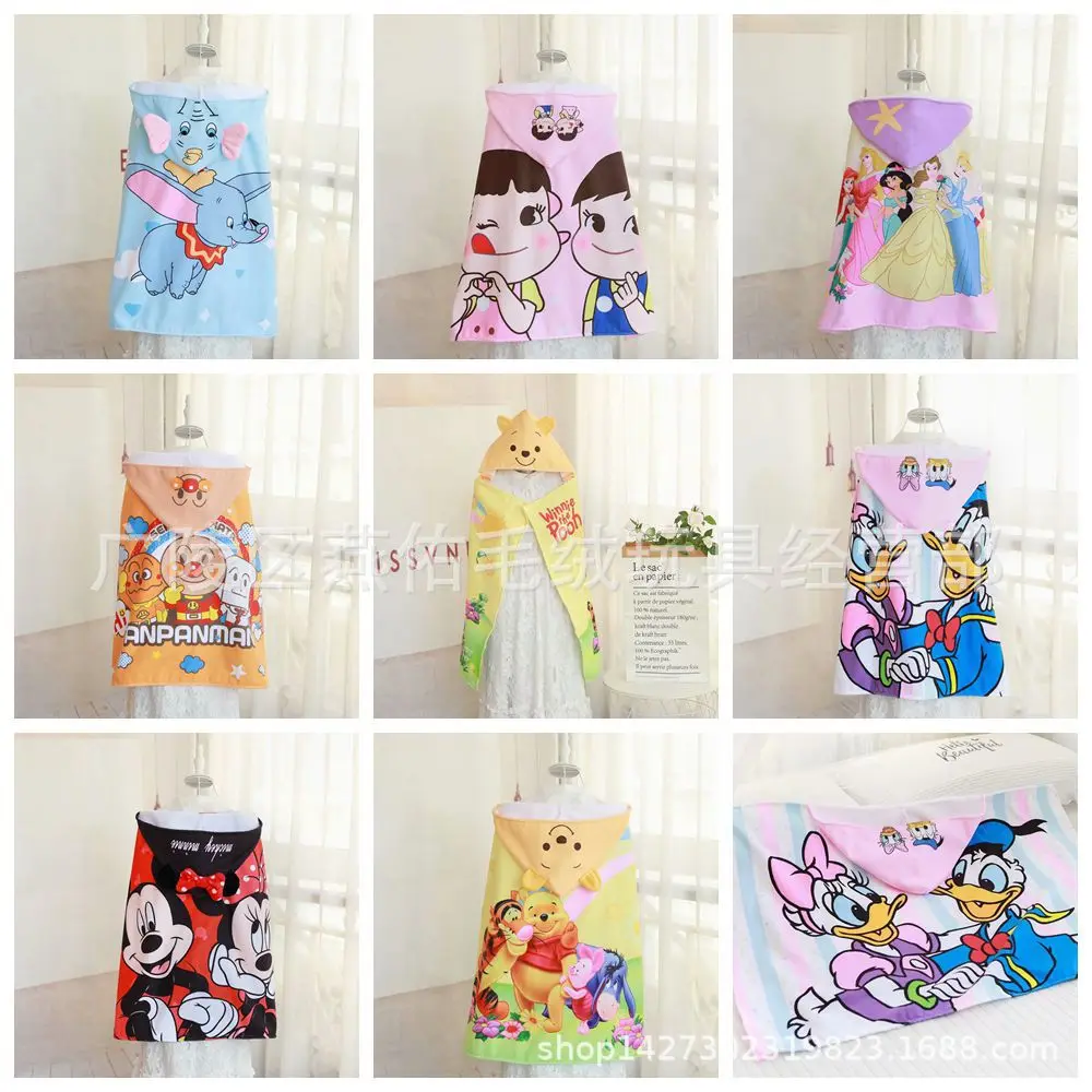 

Disney Cartoon Children Blanket mickey minnie Summer Bath Towel Blanket Cloak Children on Bed Sofa Students kids girl boy gift