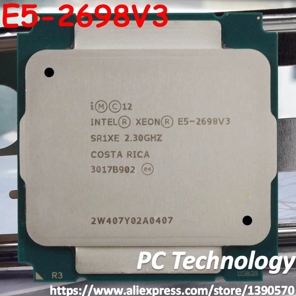 Оригинальный процессор Intel Xeon OEM 2 3 ГГц 40 м 16 ядер 22 нм E5 2698 V3 2698V3 135 Вт 2698V3|intel xeon|xeon
