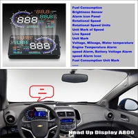 car head up display hud for chevrolet agileamperaaveolova auto obd safe driving screen projector refkecting windshield