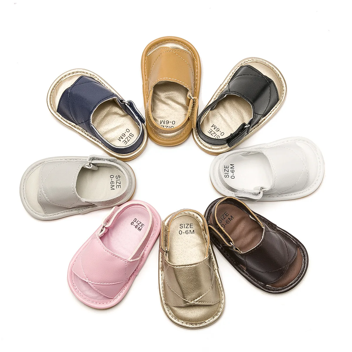 2019 Summer Shoes Baby Sandals Soft Leather Prewalker Sole Beach |