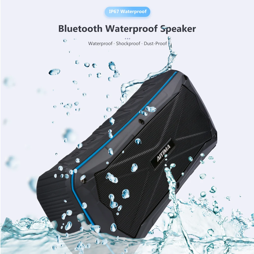 AIYIMA Bluetooth Динамик Портативный Беспроводной громкоговоритель звук Системы 8 W FM