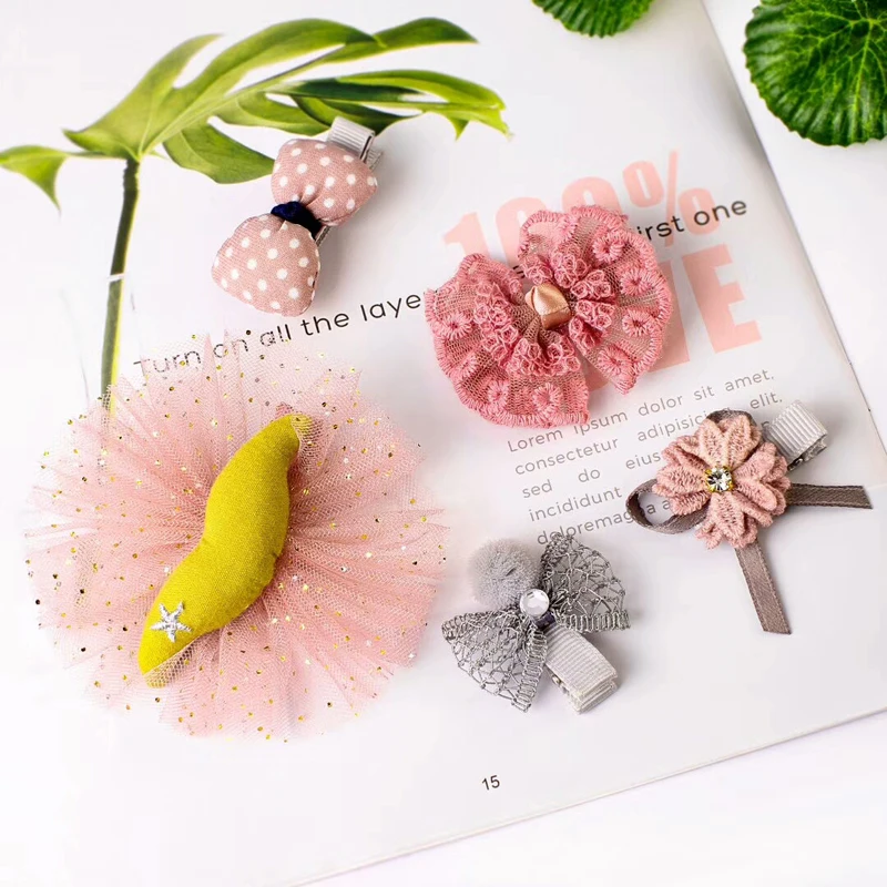 Новинка 5 шт./лот набор головных уборов Детские аксессуары для волос ленточный