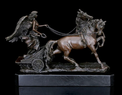 СЕМЕЙНАЯ СКУЛЬПТУРА греческой мифологии статуи Ангела лошади художественная