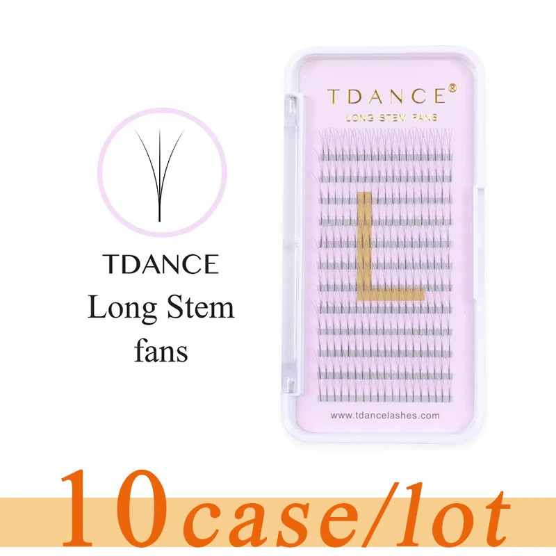 TDANCE 10 шт./партия наращивание ресниц тепловые скрепленные длинные Стволовые