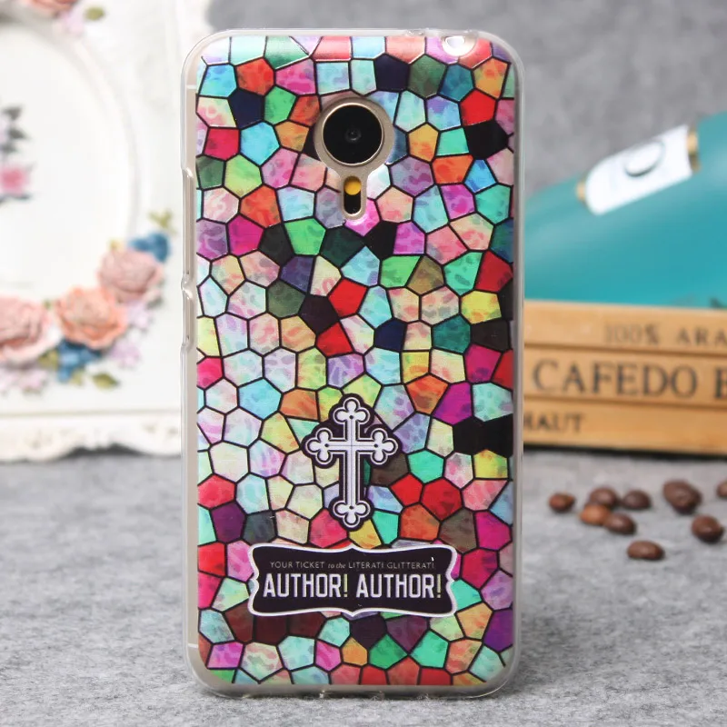 QBQB For MEIZU MX5 Phone Bag Case 3D Stereo Relief Painting Soft Silicon Back Cover Colorful New anti-knock TPU case |