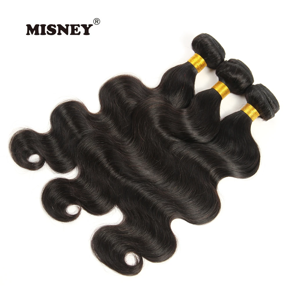 

Natural Body Wave Brazilian Non Remy Hair Weft 100% Human Hair Weaving 3 Bundles 100g/pc Natural Black Color