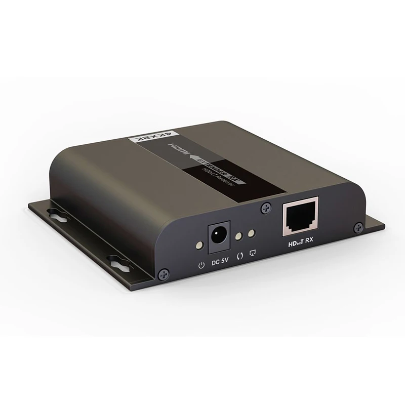 Только приемник! LKV383 4K до 120 м * 2K HDbitT HDMI удлинитель LAN репитер через CAT5/5e/6 с ИК
