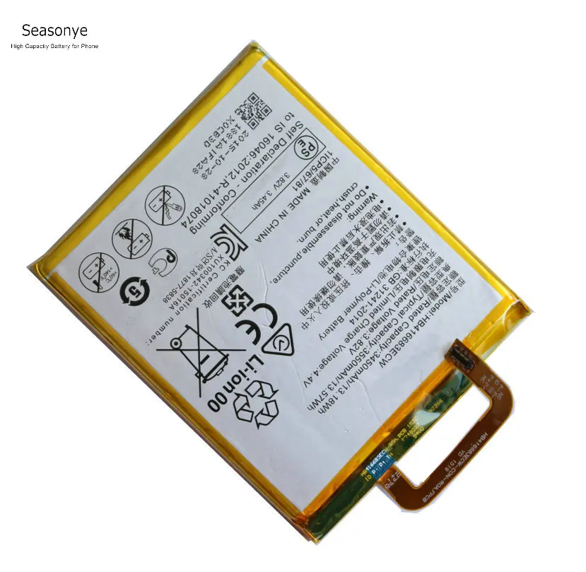 Seasonye 1x HB416683ECW 3450 mAh/13.18Wh сменная батарея + инструменты для Huawei Google Ascend Nexus 6 P H1511 H1512