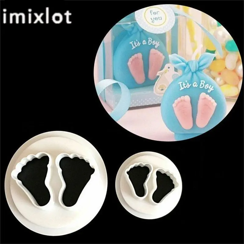 Imixlot DIY Детская форма ноги силиконовая помадка торт украшения инструменты