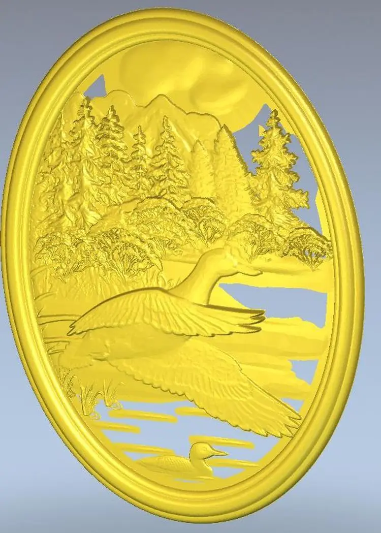Cnc Panno_duck_1 в STL формат файлов 3d модель рельеф для | Инструменты