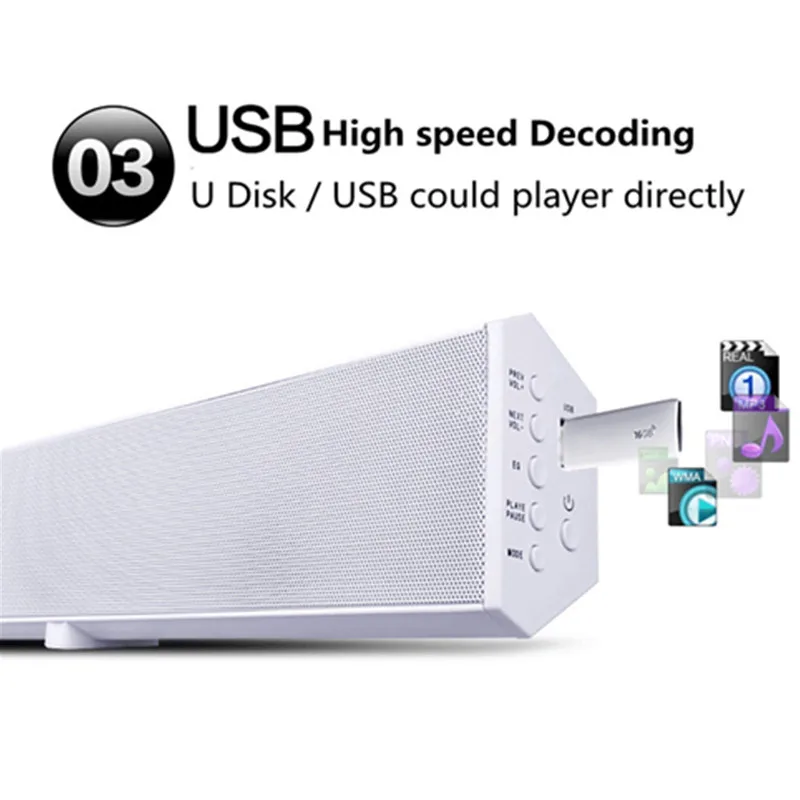 Bluetooth ТВ Sound Bar домашний Театр Системы объемного звучания Беспроводной Soundbar USB