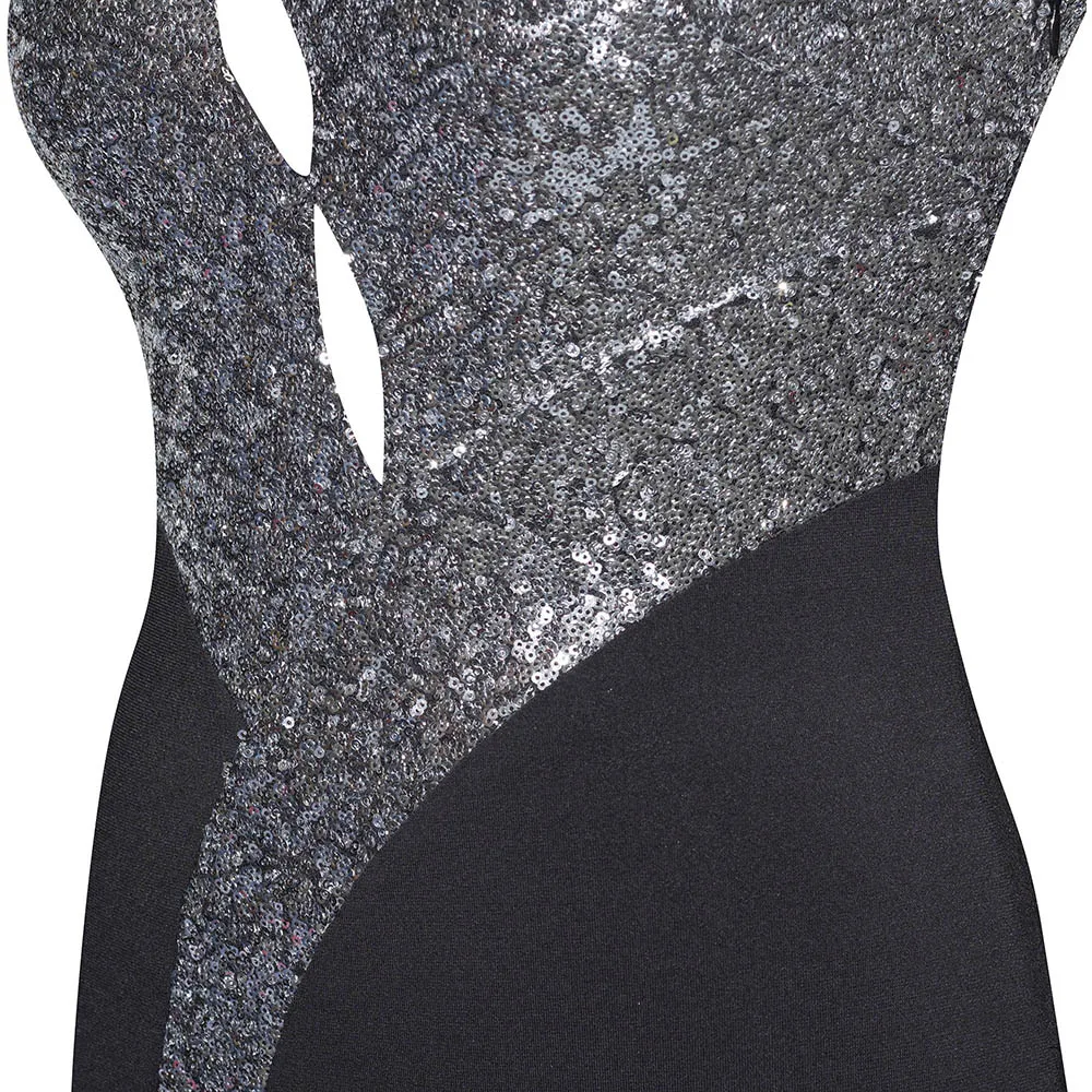 Spendflower женское Сверкающее серебряное постепенное вечернее платье русалки с