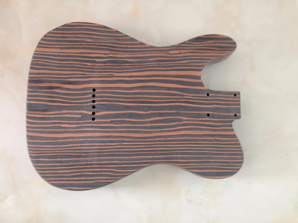 Бесплатная доставка Зебра дерево TL гитарный корпус цельный деревянный без