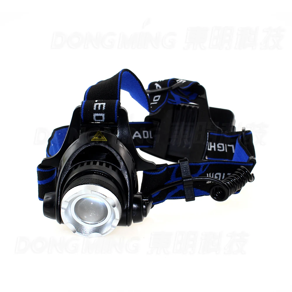 Передний светодиодный налобный фонарь T6 2000 люмен с зумом светильник онарь