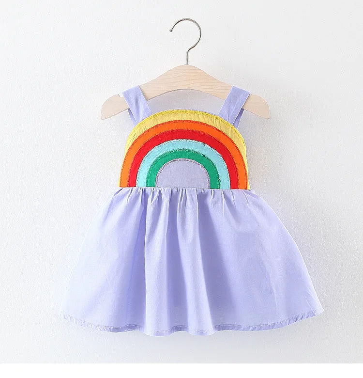 summer dress for infant dress cotton Colorful clouds Kids clothes newborn Girls baby clothing girls dress vestido infantil