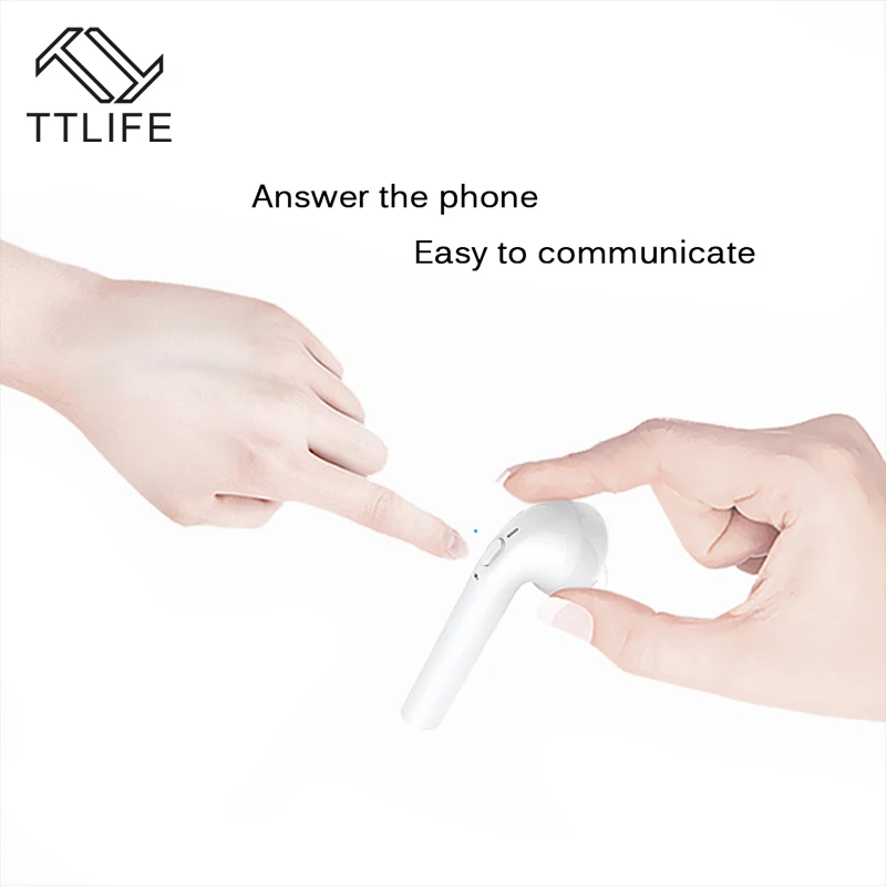 TTLIFE оригинальные TWS настоящие беспроводные Bluetooth наушники двойная гарнитура для