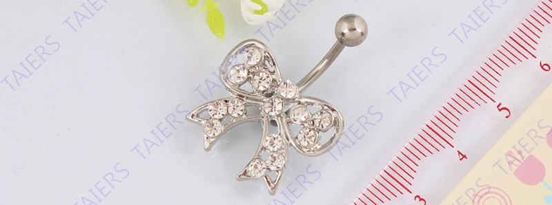 Кольцо для пупка из хирургической стали без никеля с кристаллами|ring insert|jewelry puzzle
