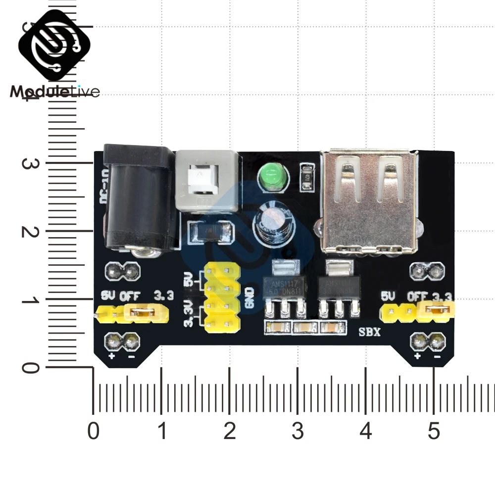 MB102 мощность MB 102 Макет Блок питания 3 V 5V Для Arduino Solderless Хлеб Diy электронная