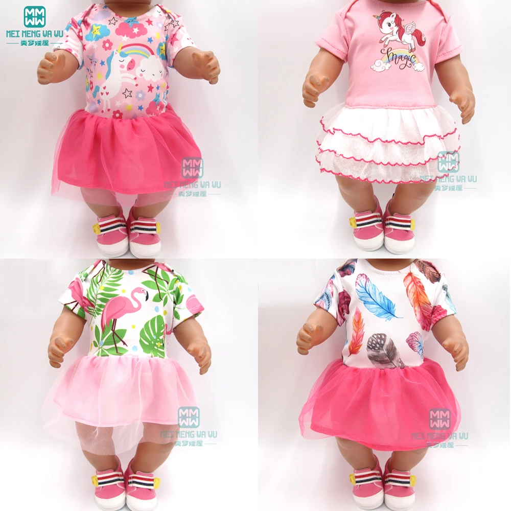 Одежда для кукол для детей 43 см, юбки, платья для новорожденных