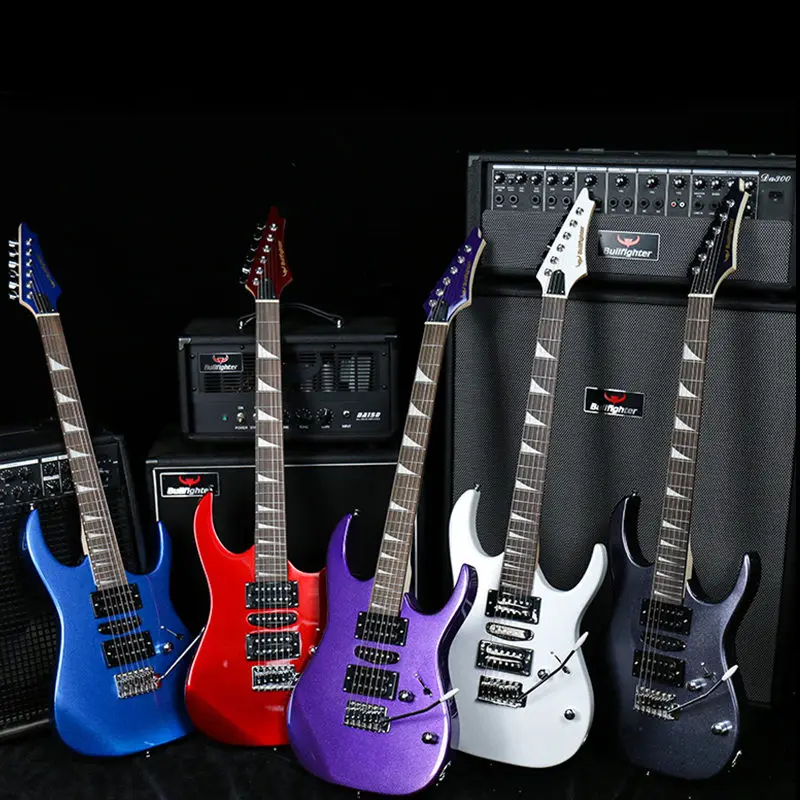 6 струн электрическая гитара палисандр гриф липа гитары ra с Gig Bag для начинающих
