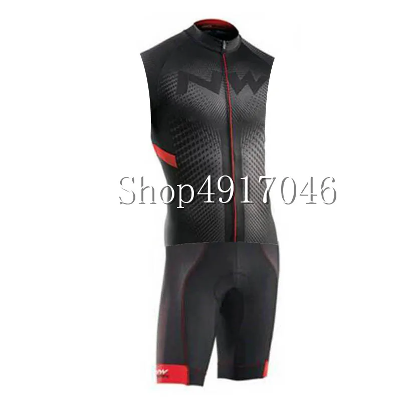 Триатлонный костюм NW Pro Team Ropa Ciclismo Велосипедное трико без Рукавов Джерси наборы
