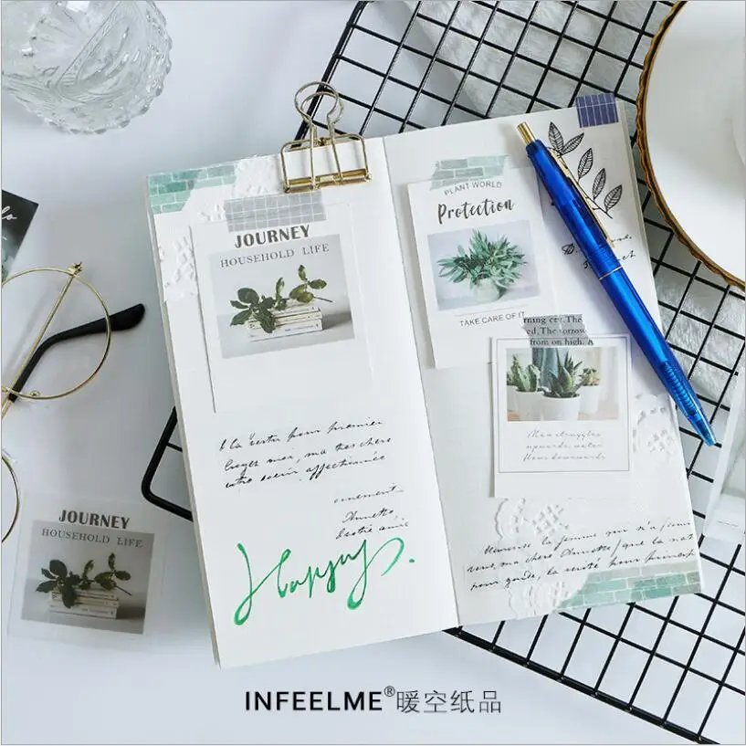 40 шт./лот Новые Дорожные бумажные наклейки для цветов дневников запечатывания