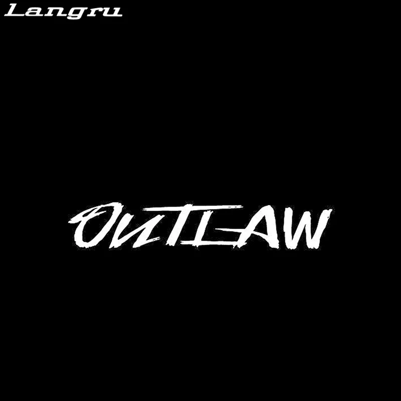 Langru Outlaw Виниловая наклейка для стайлинга автомобиля мотоцикла декоративные