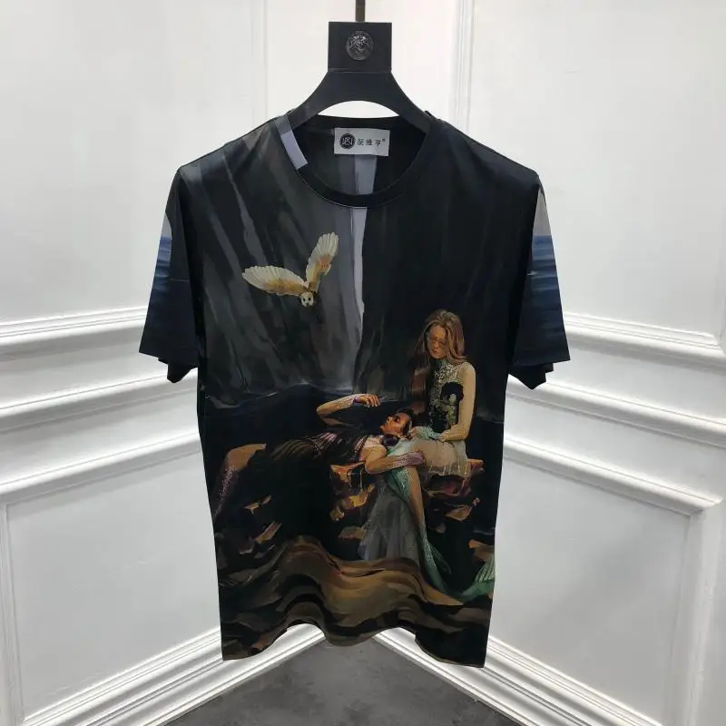 Весна 19ss новые модные футболки с принтом футболка для мужчин хлопок брендовая одежда Топ Ретро - Цвет: As the pic show