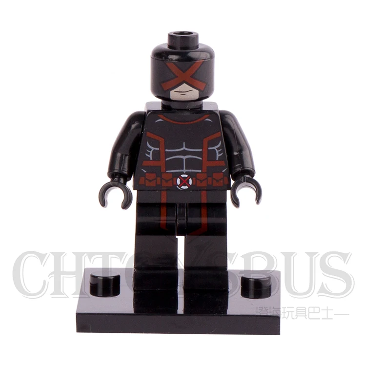 Cyclops Scott Summers X-MEN супергероев Marvel минифиг сборные кирпичи строительные блоки