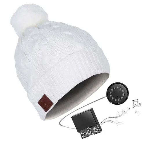 033-white JINSERTA Беспроводной шапка c наушниками Bluetooth стерео музыка Смарт Кепки BT4.2 открытый sportheadset Динамик с микрофоном для громкой связи - Цвет: 033-white