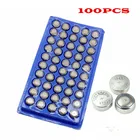 100 шт. AG13 Кнопочная батарея высокой громкости 357A A76 303 LR44 SR44SW SP76 L1154 RW82 RW42, долговечные игрушки для часов