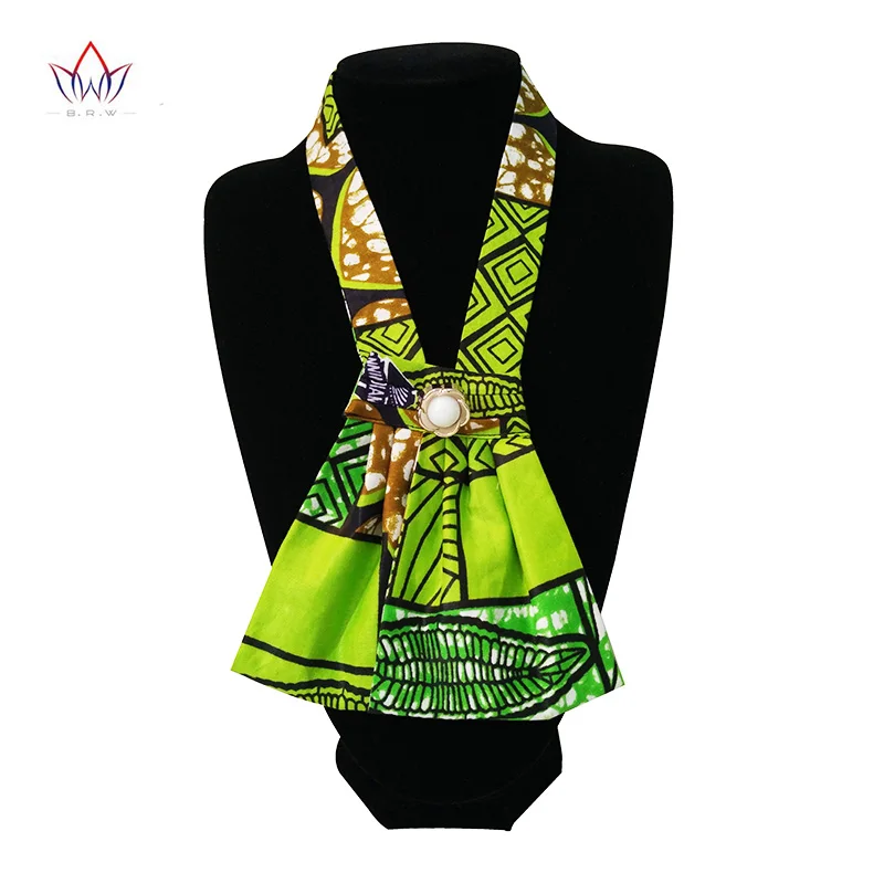 Женское Ожерелье с принтом из восковой ткани в африканском стиле ручной работы