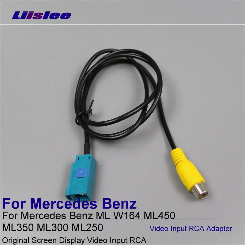 Оригинальный видео вход RCA адаптер провода для Mercedes Benz ML W164 ML450 ML350 ML300 ML250 сзади