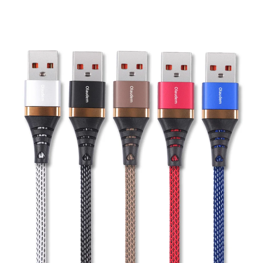 Шейные скобки... быстрой зарядки кабель Micro USB кабеля нейлона плетеный 1 м провода
