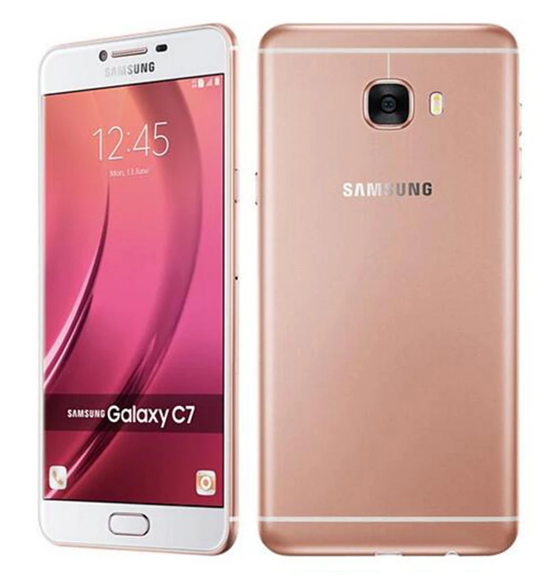 Оригинальный разблокированный Samsung Galaxy C7 64 ГБ GSM 4G LTE Восьмиядерный 5 7 дюйма 16 МП