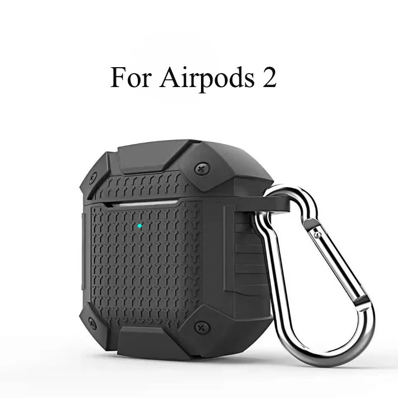 Сверхмощный защитный чехол для наушников для Airpods, противоударный, полная защита, Bluetooth, беспроводной чехол для наушников, для Airpods 2, чехол - Цвет: For Airpods 2 Gray