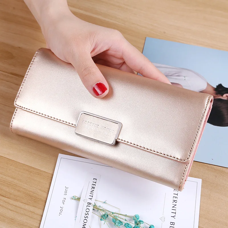 Женский Длинный кошелек на молнии с отделением для монет и телефона 2019|Женские