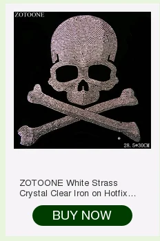 ZOTOONE горячей фиксации Flatback Стекло Белый AB стразы камни для одежды дизайн ногтей украшения железа на стразы кристаллы Аппликация E