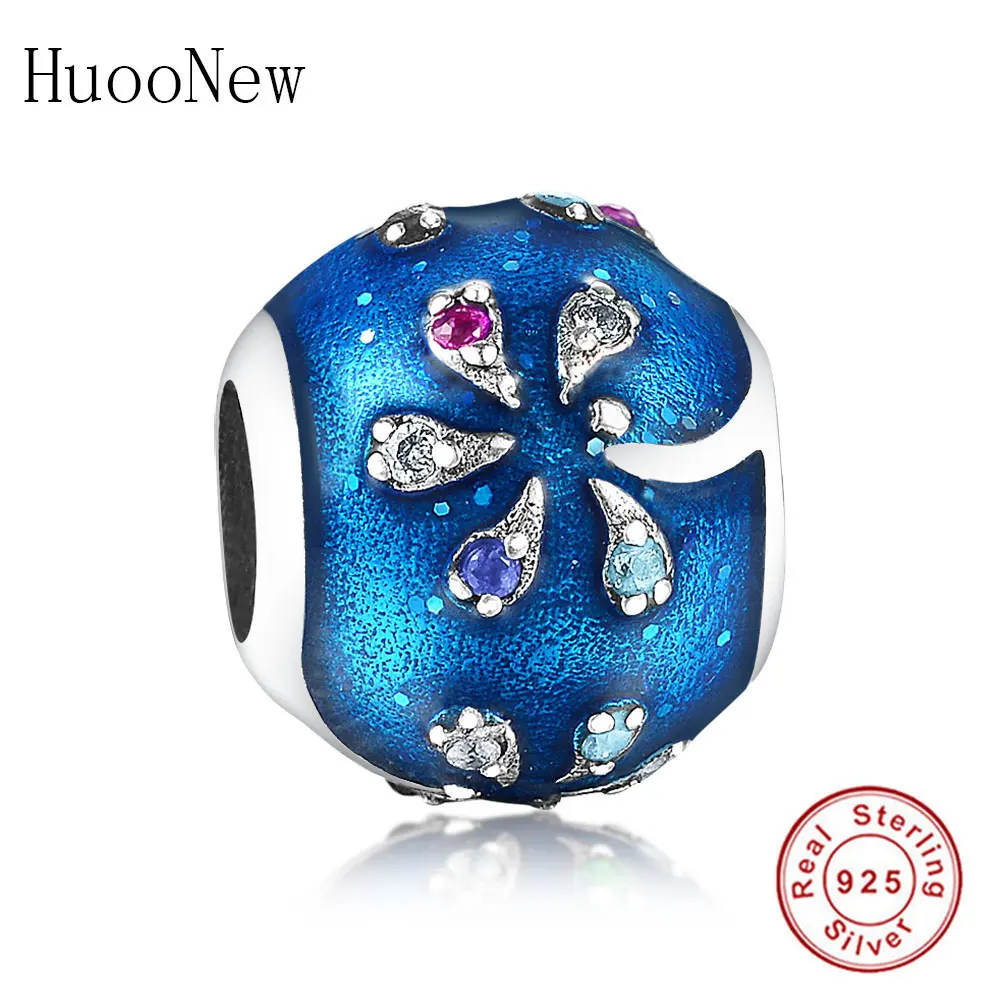 925 пробы Серебряный чайник бусины "Улыбка" подходят к оригиналу Pandora очаровательный браслет осенние украшения браслет подарок Pulsera Berloque DIY - Цвет: HU0599